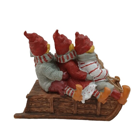 Sid Kids Dashing through the Snow Sleigh Christmas Holiday Ceramic Coin Bank - Picture 4 of 6